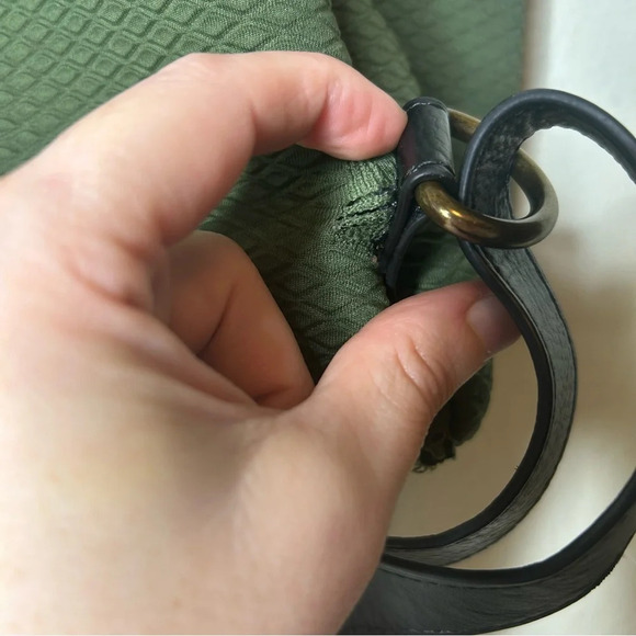 Elliott Lucca Olvera Neoprene Metro Backpack Diamond-Print Olive Green - Picture 5 of 8